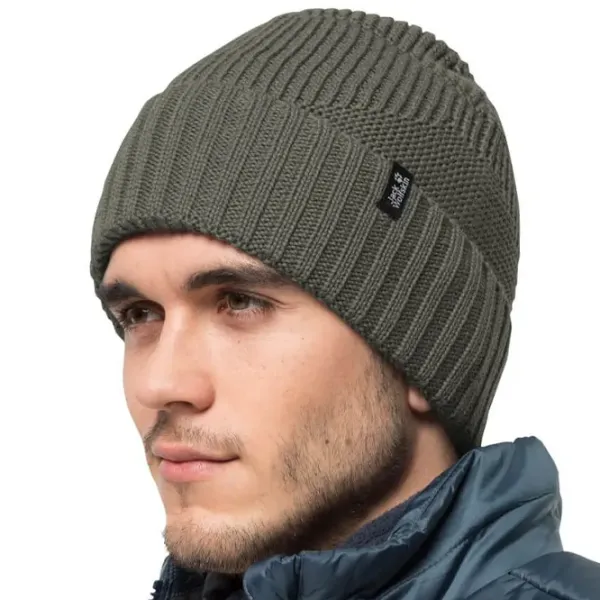 Шапка унисекс Jack Wolfskin JW19100214550  Оливковый Зелёный photo 2 Шапка унисекс Jack Wolfskin JW19100214550  Оливковый Зелёный photo 2