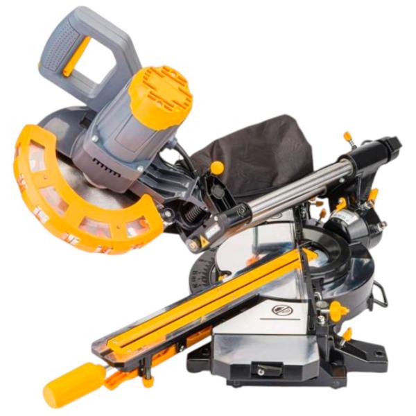 Fierăstrău pentru tăieri înclinate Powermat PM-UK-2000T 210 mm / Yellow photo 3