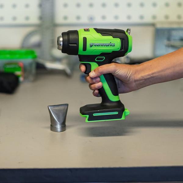 Строительный фен Greenworks G24HG  / Зеленый photo 15