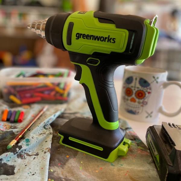 Строительный фен Greenworks G24HG  / Зеленый photo 18