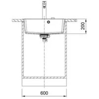 Кухонная мойка Franke MRG 610-54 59 x 50 / Композитный / Черный photo 3