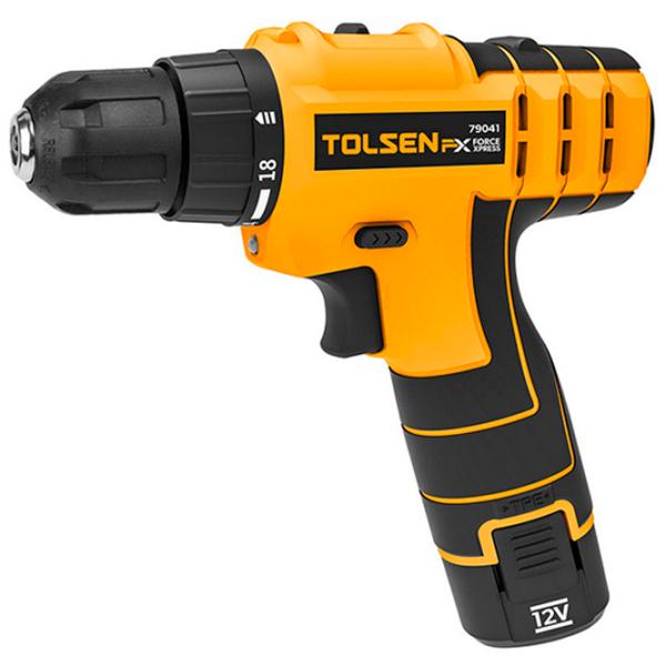 Шуруповерт Tolsen Li-Ion 12V 28Nm 1.5Ah 1500 об/мин photo 1