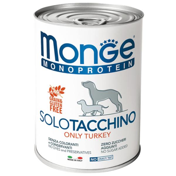 Hrană pentru câini umedă Monge Solo Pate M00499 0.4 kg / Curcan photo 1 Hrană pentru câini umedă Monge Solo Pate M00499 0.4 kg / Curcan photo 1
