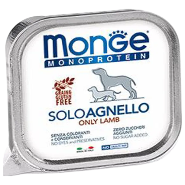 Hrană pentru câini umedă Monge Solo Pate M01415 0.15 kg / Rață photo 1 Hrană pentru câini umedă Monge Solo Pate M01415 0.15 kg / Rață photo 1