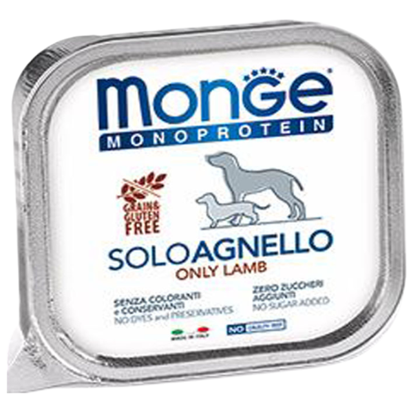 Hrană pentru câini umedă Monge Solo Pate M01415 0.15 kg / Rață photo 1 Hrană pentru câini umedă Monge Solo Pate M01415 0.15 kg / Rață photo 1