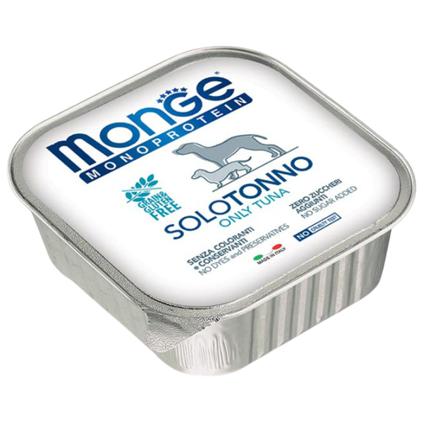 Hrană pentru câini umedă Monge Solo Pate M01416 0.15 kg / Ton photo 1 Hrană pentru câini umedă Monge Solo Pate M01416 0.15 kg / Ton photo 1