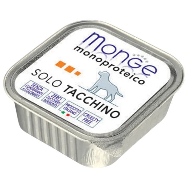 Hrană pentru câini umedă Monge Solo Pate M01414 0.15 kg / Curcan photo 1