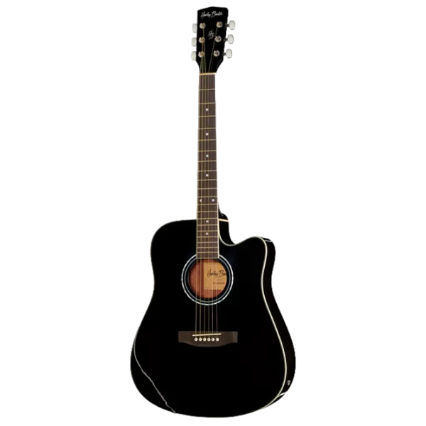 Chitară electro-acustică Harley Benton D-120CE TB BK 4/4, Dreadnought, Black photo 1