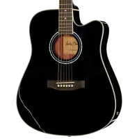 Электроакустическая гитара Harley Benton D-120CE TB BK 4/4, Dreadnought, Черный photo 2