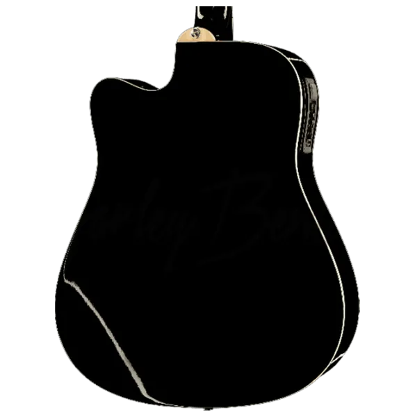 Chitară electro-acustică Harley Benton D-120CE TB BK 4/4, Dreadnought, Black photo 3