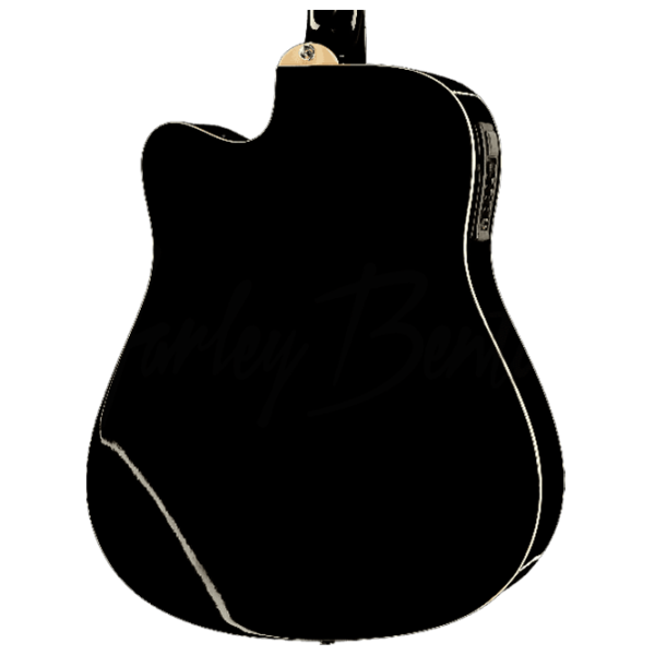 Chitară electro-acustică Harley Benton D-120CE TB BK 4/4, Dreadnought, Black photo 3