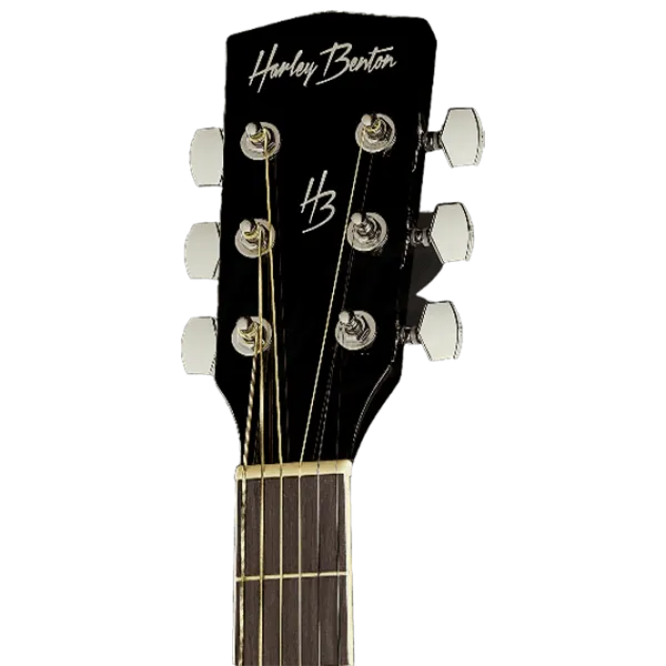 Chitară electro-acustică Harley Benton D-120CE TB BK 4/4, Dreadnought, Black photo 4