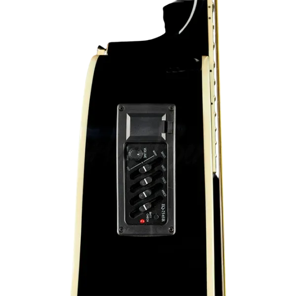 Chitară electro-acustică Harley Benton D-120CE TB BK 4/4, Dreadnought, Black photo 6