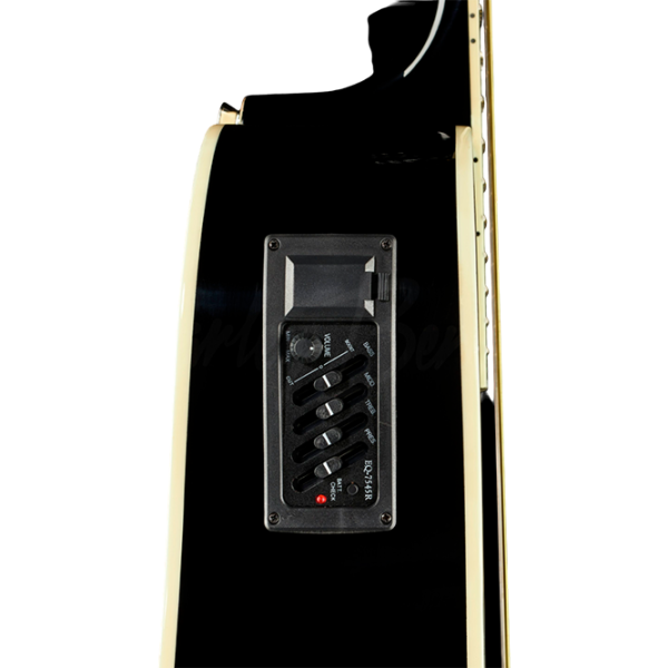 Chitară electro-acustică Harley Benton D-120CE TB BK 4/4, Dreadnought, Black photo 6
