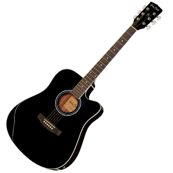 Chitară electro-acustică Harley Benton D-120CE TB BK 4/4, Dreadnought, Black photo 7