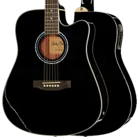 Электроакустическая гитара Harley Benton D-120CE TB BK 4/4, Dreadnought, Черный photo 8