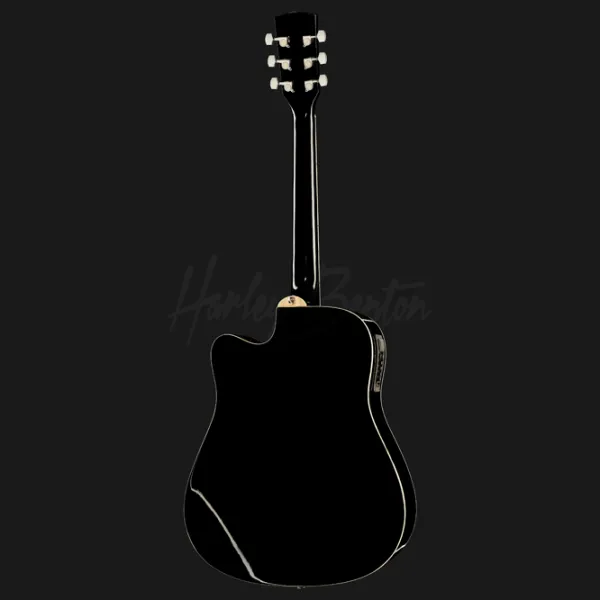 Chitară electro-acustică Harley Benton D-120CE TB BK 4/4, Dreadnought, Black photo 10