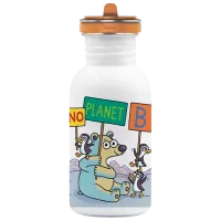 Sticlă pentru apă Laken Basic Steel No Planet White