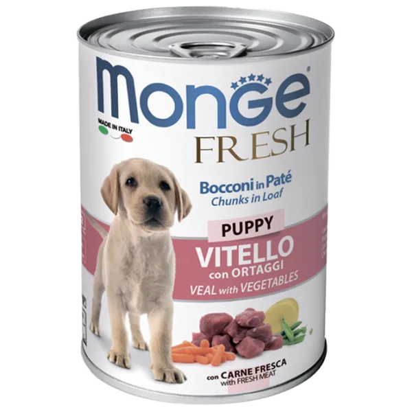 Hrană pentru câini umedă Monge Fresh M01444 0.4 kg / Vită, legume photo 1
