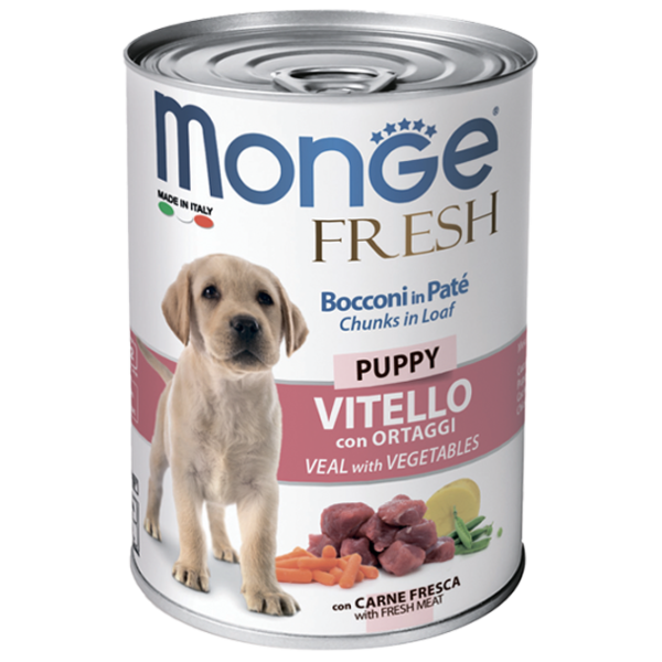 Hrană pentru câini umedă Monge Fresh M01444 0.4 kg / Vită, legume photo 1
