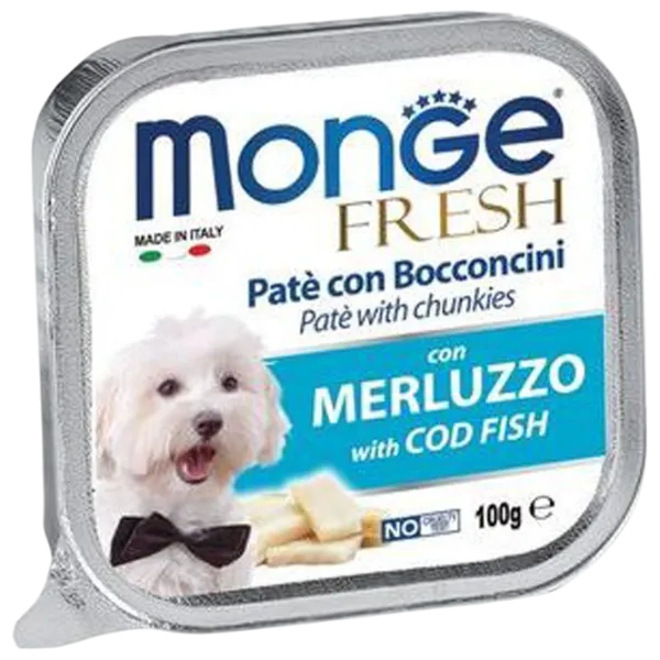 Hrană pentru câini umedă Monge Fresh Pate M01310 0.1 kg / Pește photo 1 Hrană pentru câini umedă Monge Fresh Pate M01310 0.1 kg / Pește photo 1
