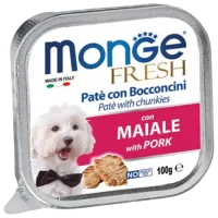 Корм для собак влажный Monge Fresh Pate M01309 0.1 кг / Свинина