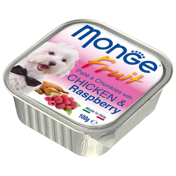 Hrană pentru câini umedă Monge Fresh M01321 0.1 kg / Zmeură  photo 1 Hrană pentru câini umedă Monge Fresh M01321 0.1 kg / Zmeură  photo 1