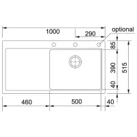 Кухонная мойка Franke MTG 611-100 ST 100 x 51.5 / Искусственный камень / Черный photo 2