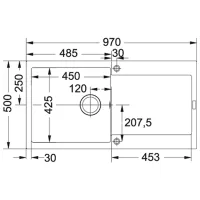 Кухонная мойка Franke MRG 611-97 97 x 50 / Искусственный камень / Bianco photo 2