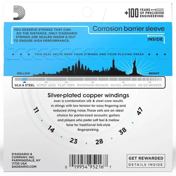 Скакалка D'Addario EJ40  Серебряный / Nailon photo 2