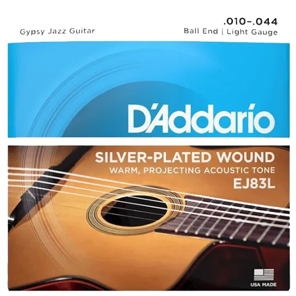 Coardă D'Addario EJ83L  Silver / Nailon photo 1
