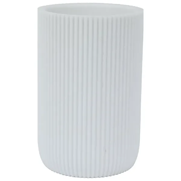 Pahar pentru periuțe de dinți Axentia 135834  Sticlă / White / Pe masă photo 1 Pahar pentru periuțe de dinți Axentia 135834  Sticlă / White / Pe masă photo 1