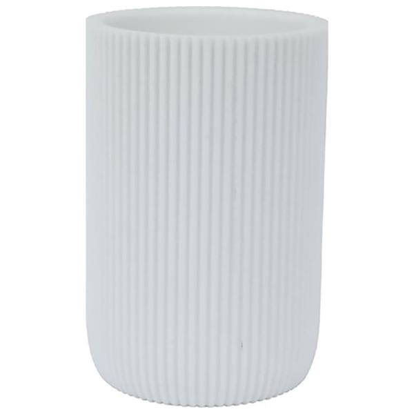 Pahar pentru periuțe de dinți Axentia 135834  Sticlă / White / Pe masă photo 1 Pahar pentru periuțe de dinți Axentia 135834  Sticlă / White / Pe masă photo 1
