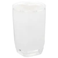 Pahar pentru periuțe de dinți Axentia Grat  Plastic / Transparent / Pe masă