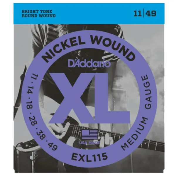Coardă D'Addario EXL115  Silver / Nichel photo 1