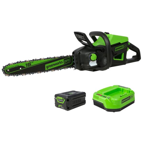 Fierăstrău cu lanţ Greenworks 2006907K2 Electrică/ Green photo 1