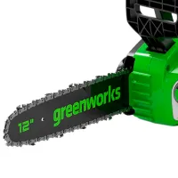Fierăstrău cu lanţ Greenworks 2007007UA cu acumulator/ Green photo 5
