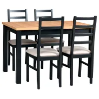 Кухонный стол раскладной Drewmix Max 5 ДСП/ Черный