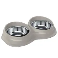Bol pentru animale Georplast Wave Double Inox