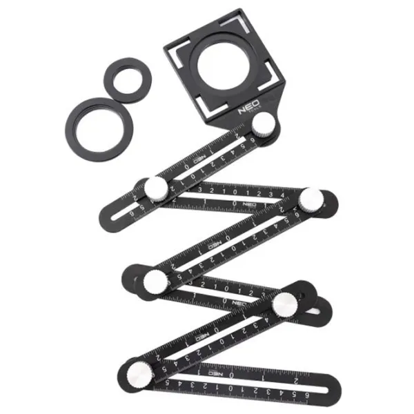 Riglă reglabilă NEO Tools 72-351  Dreptunghiulară / Aluminiu photo 1