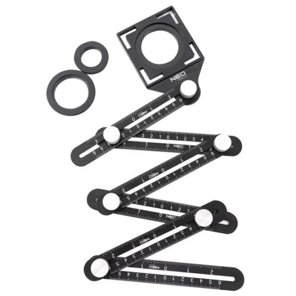 Riglă reglabilă NEO Tools 72-351  Dreptunghiulară / Aluminiu photo 1