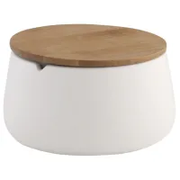 Pahar pentru periuțe de dinți Axentia Bonja Wellness Plastic / White / Pe masă