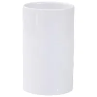 Pahar pentru periuțe de dinți Axentia 282455 Ceramică / White / Pe masă