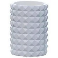 Pahar pentru periuțe de dinți Axentia 126774  Poliresin / White / Pe masă