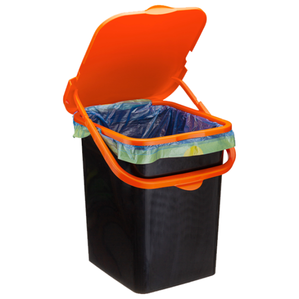 Coș de gunoi Idea М2475 18 l / Plastic / Orange photo 2