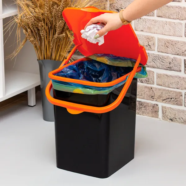Coș de gunoi Idea М2475 18 l / Plastic / Orange photo 6