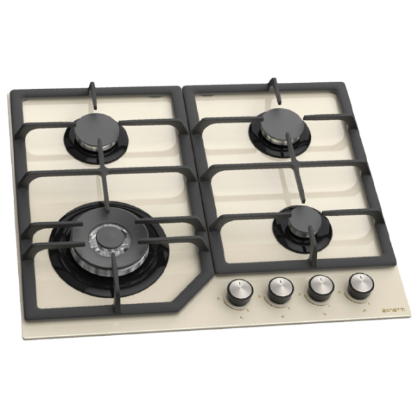 Plită încorporabilă pe gaz Zanetti ECO 1160 Sticlă călită / Cream photo 1 Plită încorporabilă pe gaz Zanetti ECO 1160 Sticlă călită / Cream photo 1