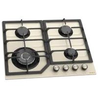 Plită încorporabilă pe gaz Zanetti ECO 1160 Sticlă călită / Cream