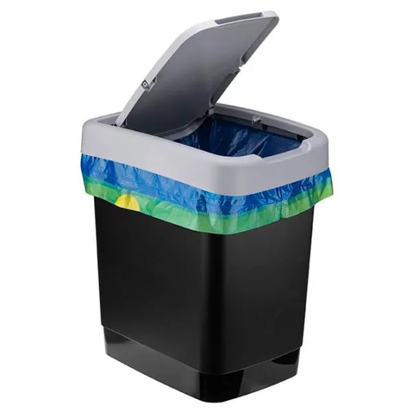 Coș de gunoi Idea М2475 18 l / Plastic / Gray photo 2