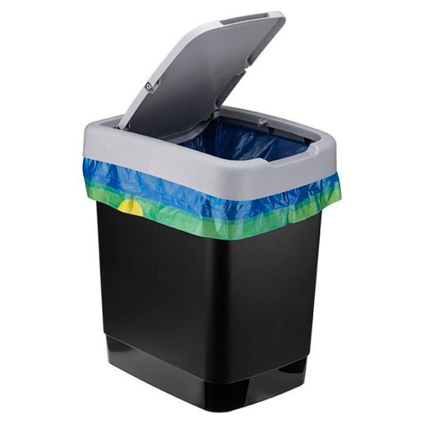 Coș de gunoi Idea М2475 18 l / Plastic / Gray photo 2